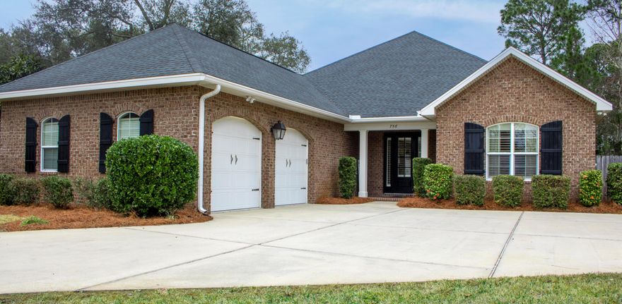 Welcome to your new Huff home in lovely Magnolia Woods! Upon entering through the front door, there are two large bedrooms sharing a full bathroom to your immediate right. Further into your home you will discover a flowing floor plan; the living room is expansive with plenty of room to fit a large sectional and sliding glass doors open to your covered, screened-in porch leading out to a 15x30 Gunite, saltwater pool (heated) with filtration & programmable pump. The backyard is fenced and has Zoysia grass. The kitchen has a large island that overlooks the dining and living areas. Highlights of this beautiful home include: Crown molding and plantation shutters throughout, whole home generator, 220V EV in the garage, prewired for sound, epoxy garage floor, irrigation system and NO HOA!