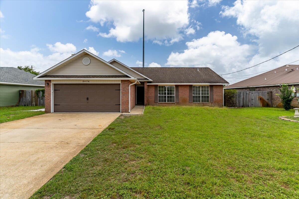 Welcome to 2476 Cameron Way, a charming and affordable 3-bedroom, 2-bath home in a desirable NON-HOA neighborhood in Navarre, Florida. This beautifully maintained home features a brand-new HVAC system for year-round comfort and offers plenty of living space, perfect for relaxing or entertaining. The well-sized yard provides ample outdoor space, whether you're gardening, hosting, or just enjoying the Florida sunshine.Conveniently located this home is just a short drive from grocery stores, restaurants, and the stunning white sandy beaches of the Emerald Coast.Don't miss out--schedule your showing today!