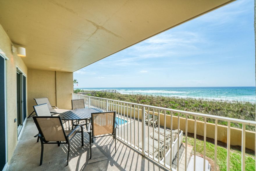 A warm island breeze awaits you at this upscale Summerlin condo  located directly on the white sand beaches of the Gulf of Mexico. Carefully remodeled in 2015, this 2 bedroom, 2 bath unit is one of the best! It comes turn-key elegantly furnished and since the first floor in this complex is elevated above the ground-level parking, panoramic Gulf views abound! Unit features wood plank tile floors, laundry room with full size washer and dryer, recently upgraded granite countertops and stainless appliances in a well-equipped, spacious kitchen. Baths have also been updated with granite vanities, new hardware and light fixtures.
