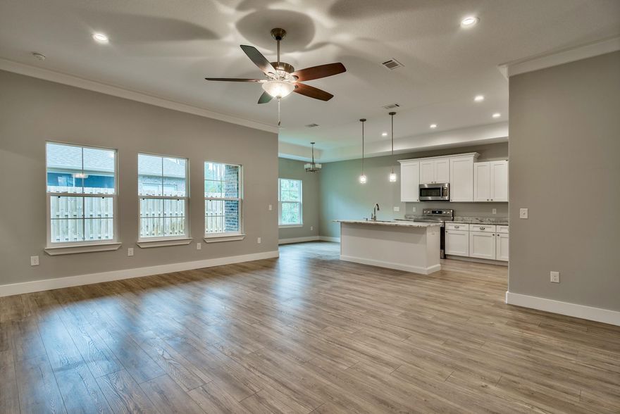 10 YEAR BUILDER WARRANTY! Welcome to Harstvedt Plantation! This NEW CONSTRUCTION, 3 Bedroom 2 Bathroom home will feature an open floor plan highlighted by trey ceilings and hardwood flooring. The Kitchen boasts granite countertops along with stainless steel appliances. Notable upgrades to include oversized closets, soft close drawers, Jeld-Wen windows and a finely appointed Master Bathroom with walk-in shower and large garden tub. This quiet community is located just minutes away from the beaches of 30A, and is a short walk to the neighborhoods waterfront park!Home is currently under construction, photos taken from previous build using same plan. Expected completion end of July 2019. Finishes and colors are subject to change, buyer may select if under contract prior to builders choice.