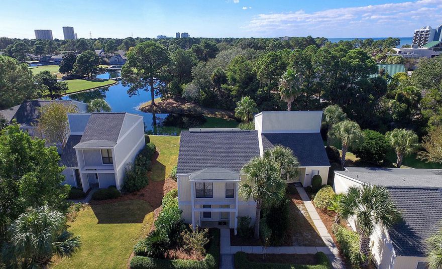 *** 4 Bedroom single family home in Sandestin, under $400K *** Likely the best deal in the Destin area, certainly in the Sandestin Resort - This NON-RENTAL /FULLY FURNISHED spacious home (treated as a condo - all exterior maintenance, landscaping and bldg insurance included) has recently been updated with new furnishings, accessories, bedding and new interior paint throughout - HVAC new within the past two years - Screened porch down with a huge master balcony overlooking the tranquil Links Golf Course - Just a short golf cart ride to the beach or all of the amenities offered by the Sandestin Resort and Grand Blvd Shops. Ideal as a primary residence, second home or investment property - Buyer to verify all dimensions.