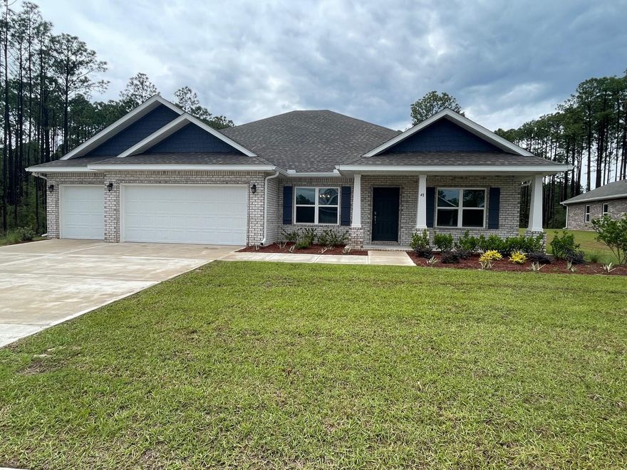 The EDEN model is a dream split floorplan with an open concept. As you walk into your front door, you will see the 4th to on side and a formal dining room to the other.  There is a guest bath conveniently located shortly after you walk in perfect for the great room and kitchen patrons. Your graciously sized kitchen is accompanied by an island open to your great room & breakfast area. This area is perfect for your dinner conversations while cooking or for any holiday get togethers you may have been dreaming of. Your spare rooms are located down a guest hall off the great room. This hall also features their own guest jack and jill bathroom as well as one of your linen closets. Your new owner's suite is located off the opposite side of the house and features two walk in closets.