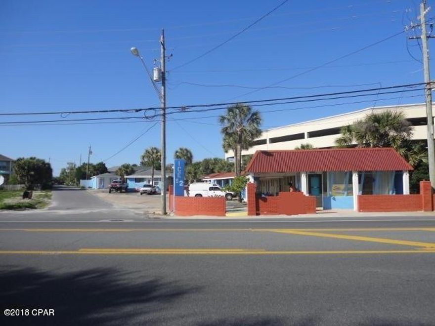 WOW! What a development opportunity just across the street from a public beach access! This property consist of 16 units, LARGE swimming pool, large out building and a 3BR/2BA house with 2 efficiency units attached. This parcel is zoned commercial high density (45 units/acre) with the house in R3 zoning (15 units/acre). R3 Zoning change to commercial high density should not be a problem. This property has many opportunities for development. This property is ripe to be re-purposed for single family coastal style homes or a small condo complex. Call to see this property today!