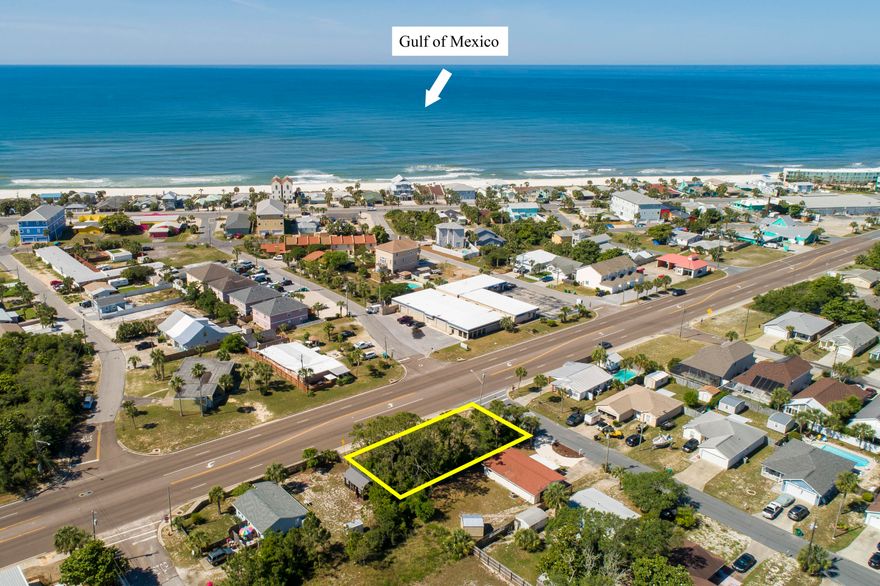 This lot could serve as a commercial, residential, or multi-residential property.This lot is perfect investment for a buyer interested in developing an office space, or small retail operation. Similar commercial lots with similar size have sold for over $150,000 in this area of Hutchinson Boulevard, so the price point of this lot makes it very attractive. Lot is less than 1,000 feet from the Gulf of Mexico.