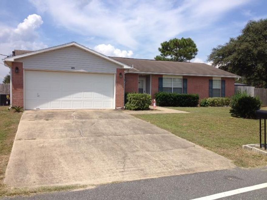 Perfectly charming and priced to sell! This comfortable, well maintained home has easy access to Hwy 85 and military bases south of town. It features a large family room, split bedroom floor plan, breakfast area and a spacious master bedroom. There's a 240 square foot Florida room for your enjoyment and the home is situated on a large, level corner lot. There's a double gate on one side of the house, perfect for parking your RV or boat behind the privacy fence. The A/C and heat pump was recently replaced, all kitchen appliance convey, home is on city sewer, and there's a large storage building for your lawn equipment. This is a great home so call to see it today!