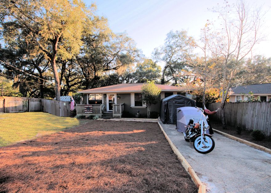 Impeccably maintained, quaint Florida Cottage located in the heart of Niceville, FL! This home features an open floor plan with kitchen opening to the dining and living area! The home has been renovated throughout to include new lighting and fixtures, new flooring, double paned windows, storm doors, and fresh paint throughout! The roof was replaced in 2014, stove and microwave in 2015,and the HVAC and hot water heater in 2012! The home features 2 large open decks, perfect for outdoor entertaining! In addition, the backyard features a privacy fence and a 12x12 shed built in 2016 that has stucco siding painted to match the home, and a shingled roof! Buyer to verify all information and dimensions! Schedule a showing today!