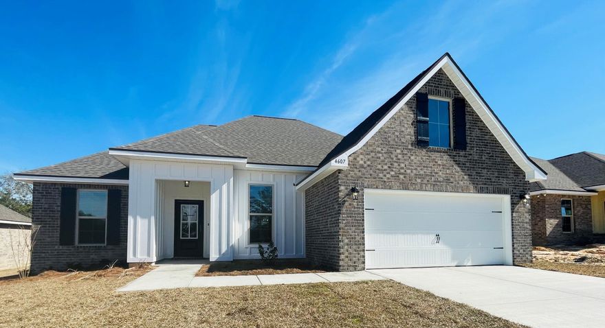 Awesome Builder Rate Incentives!  (Restrictions apply) 

The ROSES V G in Patriot Ridge community offers a 3 bedroom, 2 full bathroom, open design. Upgrades added (list attached).
Features: double vanity, garden tub, separate shower, and 2 walk-in closets in the master bath, tray ceiling in the master bedroom, ceiling fan in living room and master bedroom, computer desk/niche, breakfast area, flex space, kitchen island, walk-in pantry, recessed can lighting in kitchen, covered porch and patio, crown molding, undermount sinks, framed mirrors, smoke and carbon monoxide detectors, landscaping, architectural 30-year shingles, flood lights, and more! Energy Efficient Features:  electric water heater, a kitchen appliance package with electric range, vinyl low E MI windows, and more!