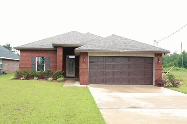 Picture yourself in THIS CUSTOM HOME. This home comes standard with a 10 year Bonded Builders Warranty and one year Builder Warranty. This quality, affordable custom home is in the Pace school District and includes Earth Cents by Gulf Power which will give you very low electric bills, ( so far the electric bill has been running around $80.00 -$125.).The home has an abundance of builder's standard upgrades, appliances are Energy Star which include smooth top stove, vented microwave, dishwasher, disposal and refrigerator. Tile floors throughout house except carpet in bedrooms. To many extras to list. Granite countertop in Kitchen. Buyer to verify all dimensions.