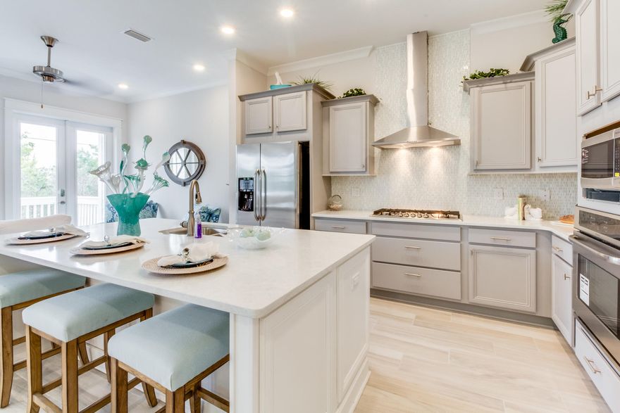 One of the few units available that face deer lake state park for privacy. The Bahamas Triplex Townhome floor plan is uniquely designed to feature 3 bedrooms and 2.5 bathrooms with a 2 car garage. Home features include 10ft Ceilings, hardwood floors, Granite countertops, and stainless steel appliances to name a few. The Town of Prominence is located on HWY 30A between Seagrove and Alys Beach. Residents will enjoy easy access to a beautiful Town Center, Resort style pools, Fitness Center and Private Shuttle Service to the beaches of 30A. ''The Hub,'' the community's town center includes restaurants, shops, and an amphitheater with covered event pavilion, a cinema screen for movies as well as a stage for concerts and events. Subject Property Lot #419