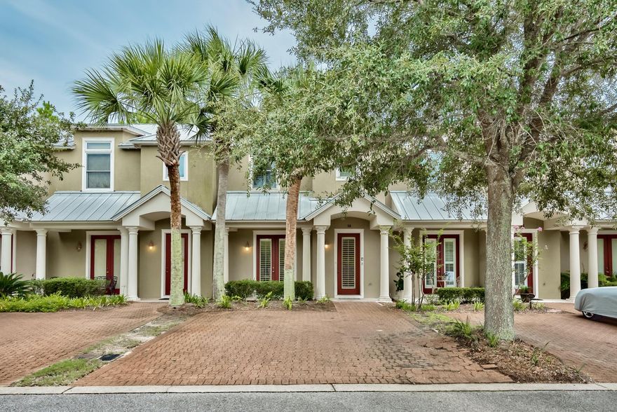 Beautiful spacious town home just off popular 30a! Located close to the beach in Gulf Place, yet tucked away from the shops and restuarants, overlooking a sparking community pool. The first level of the unit features a dining room, roomy kitchen, and a large living area with doors to the screened patio--all with tile flooring. The second floor boasts hardwood floors and includes a spacious master suite with patio and also a lovely guest suite. The third level also has hardwood floors and is perfect for a third bedroom, office, or den. A first floor powder room and laundry complete this lovely town home. Gulf Place features shops, restaurants, village green, tennis, community pools, and much more! There are three deeded beach accesses plus a public access with restrooms available. All beach access points are just a short walk from this wonderful town home.  Call for a showing today!