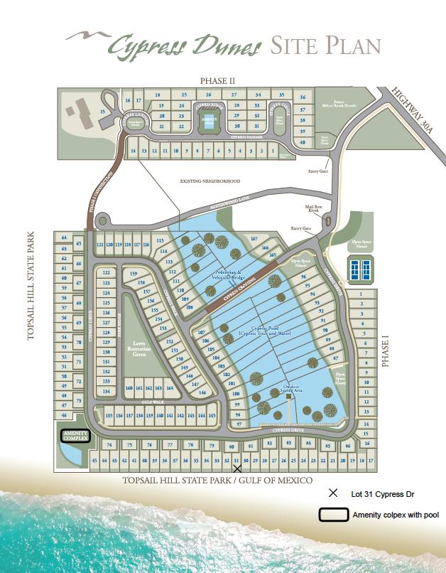 CYPRESS DUNES - Land