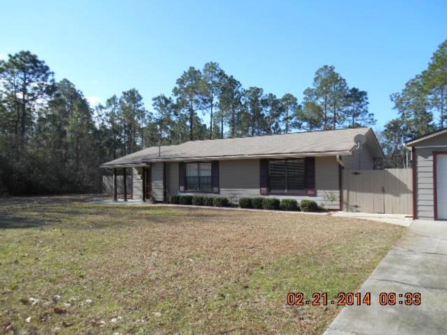 Cute 3 bedroom, 2 bath with a detached garage on 1.3 Acres. Remodeled with ceramic tile flooring, carpet and laminate. Home is electric except gas stove. A beautiful above ground pool (18x36) with walk around decking for your enjoyment. Fully fenced back yard, garage is insulated and has pull down stairs for storage, all on a quiet lot. You will love the privacy. No smoking allowed in house or garage. Small pet may be considered with non-refundable pet fee. Pool maintenance paid by owner. Owner is a licensed Real Estate Broker.