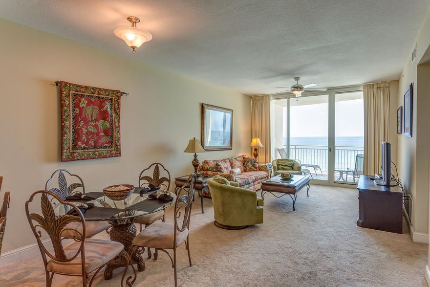 This 2 BR 2 Bath w/Bonus room is a very popular plan in AQUA, featuring a waterfront master bedroom attached to the balcony. The furnishings and decor are classy and upscale, and this condo has excellent rental history. The very private balcony offers spectacular views of the Gulf and West. Truly an outstanding home in one of the best locations on the beach. AQUA has been recognized as the best of the best on Panama City Beach two years in a row.The location, so close to Pier Park, the distinctive architecture, the amenities, the rental potential, high quality construction, all help to create a community that stands out on the beach. Add in the stability of ARONOV real estate development,located in Montgomery, the strength of the HOA, and an investment in AQUA has real long term potential