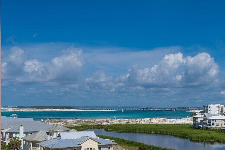Jetty East is a Gulf Front Gated 6-story midrise with under building parking located on the beautiful sugar sand beach in Destin, Fl. The location is unique as it is located on Holiday Isle (Gulf Shore Drive) which ends at Destin Harbor. It's great for biking or walking. The jetties of the east pass make a great spot to snorkel or fish from the jetties. Jetty East is one of the few condos to offer covered parking. The required Milestone Study and Structural Reserve Study were completed mid-summer. There was an assessment August 1, 2024, for replacing the sky lights and the work has been completed. Unit 604A is a beautiful, maintained penthouse level one bedroom.  New Hot Water Heater 2024, Electrical upgrade with Alumicon Connectors and AC installed 2020. The unit features Granite counter tops, stainless steel appliances and an open kitchen.   Beautiful views of the East Pass, Crab Island and the Jetties.  Tile flooring, solid doors and tall bathroom vanity finish off this bright, light and inviting condo on the beach.  The unit features EFCO (category4) sliding glass doors and windows paid for by the seller. Approximately $15,000 value. Begin and end each day enjoying spectacular morning views. Enjoy evening sunsets and seasonal fireworks from the beach. Great location for shopping, grocery stores (New Publix) and restaurants. Jetty East Amenities: 900 feet of beach, 2400 sq. ft. pool with sun deck, hot tub, beach side pavilion with charcoal grills, tennis courts, pickleball, fitness room, kids' activities, music entertainment, shuffleboard, covered parking, 24-hour security. Lovely owners room with full kitchen for meetings or parties. Financing Note: Short Term Condos are considered Non-warrantable/ Condotel. No conventional (government backed Fannie or Freddie) financing.