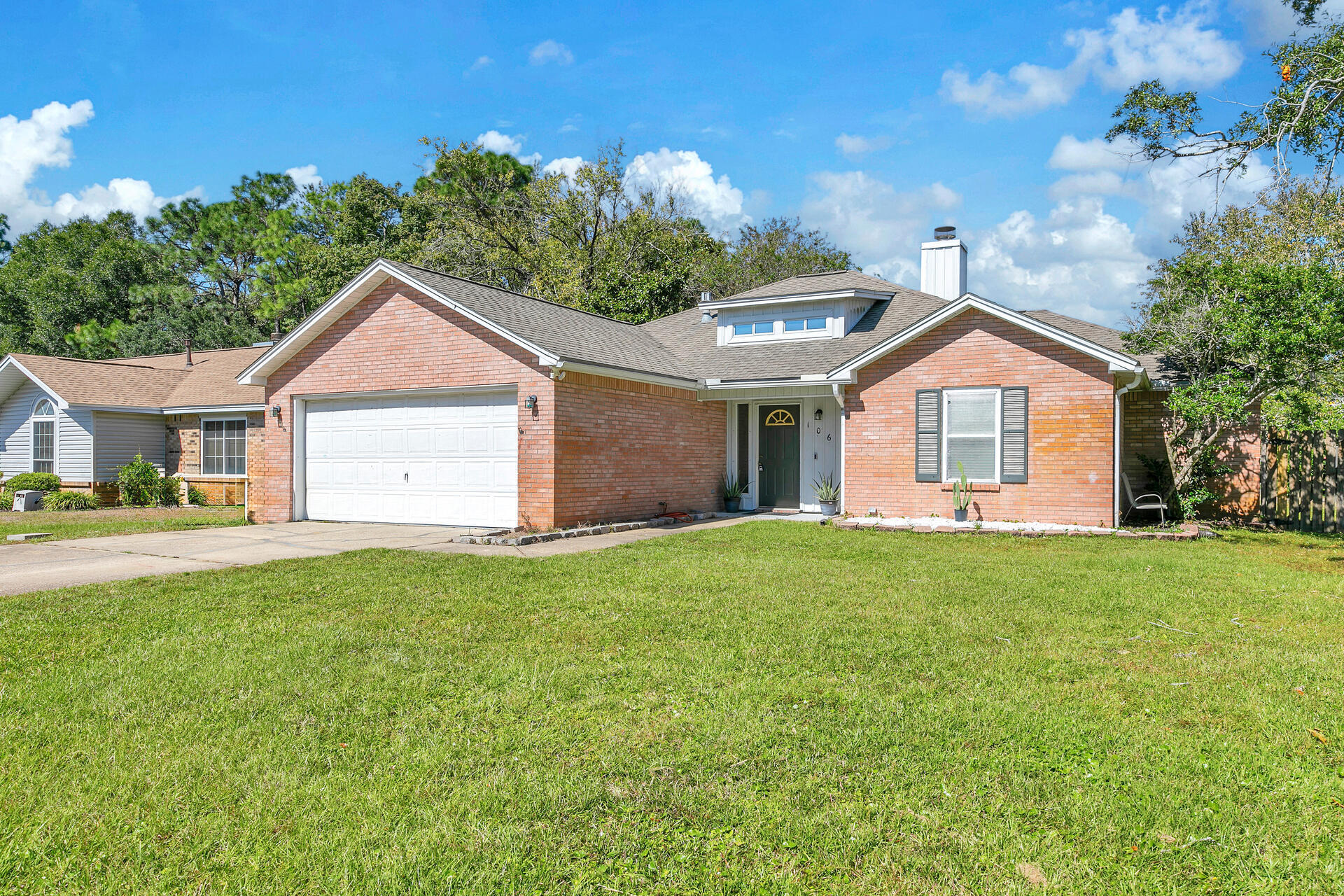 Motivated seller-bring all offers! NEW ROOF BEING ADDED! Charming 3-bedroom, 2-bath + Florida Room brick home in the desirable Bluewater Bay/Niceville area, close to Highway 20 and the Mid-Bay Bridge Connector. This well-maintained home ioffers an attached 2-car garage with additional driveway parking. Featuring a split-bedroom floor plan, the spacious living room has vaulted ceilings and wood-look vinyl floors, while the kitchen boasts ample cabinetry and counter space. The master suite includes a trayed ceiling, walk-in closet, garden tub, and dual vanity. Enjoy a fenced backyard with an open patio and a Florida room, perfect for entertaining or relaxation. Room for boat and/or RV! Conveniently located near shopping, dining, military bases, and the stunning Emerald Coast beaches. This home is located in the highly coveted Niceville/Bluewater Bay area, an absolute gem that offers the best of Florida living. Imagine a neighborhood where small-town charm meets modern convenience, with a vibrant, welcoming community that feels like family. You'll be just minutes away from pristine, white-sand beaches, while enjoying easy access to top-notch shopping and dining options. The proximity to military bases only adds to the appeal, making this the perfect location for those seeking both community and convenience. Don't miss the chance to live in one of the most sought-after areas on the Emerald Coastthis is where your dream lifestyle begins!