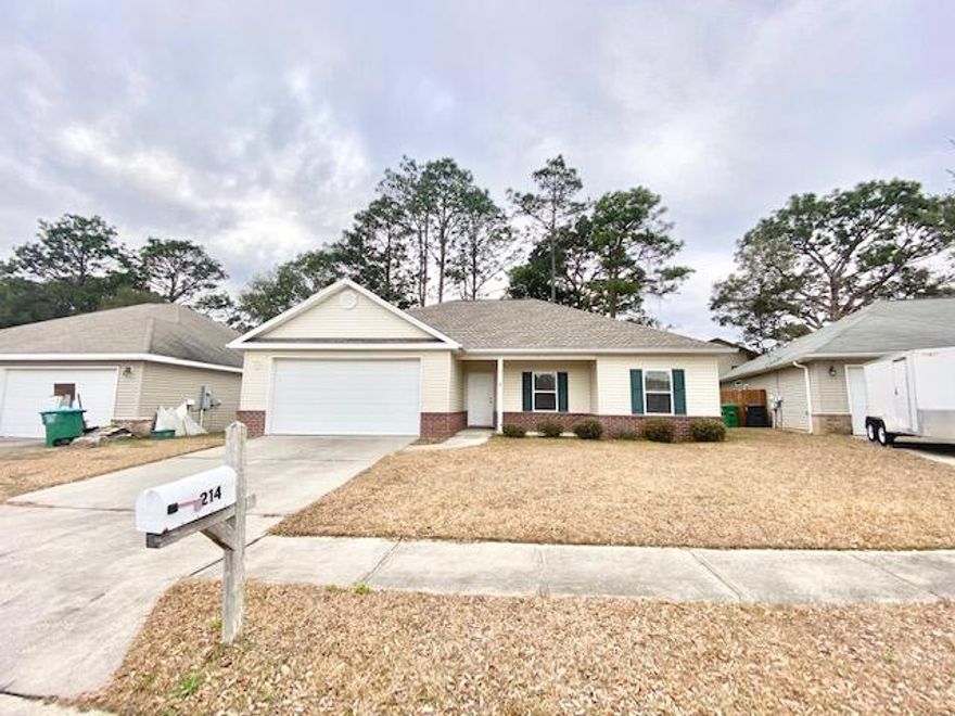 Available  Now!!Welcome to this fantastic home in the sought-after South Crestview neighborhood! Conveniently located near the hospital, Walmart, restaurants, shopping, and just a short commute to the beach and local military installations, this home offers both comfort and accessibility. As you step inside, you're welcomed by a bright and open floor plan, perfect for modern living. *** NEW LVP FLOORING AND NEW PAINT THROUGHOUT *** The kitchen features rich dark wood cabinets, stainless steel appliances, and ample counter space for all your culinary needs. The primary suite is a true highlight, boasting TWO LARGE CLOSETS and an ensuite bathroom with plenty of storage. The split floor plan ensures privacy, with the additional bedrooms and second bathroom situated on the opposite side of the home. Enjoy the convenience of a separate laundry room. Step outside to the fenced-in backyard, featuring a spacious concrete pad, perfect for a potential Florida Room, outdoor seating, or grilling area.

Don't miss your chance to call this South Crestview gem homeschedule your showing today!

**Animals under 30lbs considered with owner approval.**

Obligo: ***Cut the Upfront Costs  Move In Without a Security Deposit!***
We've partnered with Obligo to help qualified renters save money when it matters most.

*All pets are registered via pet screening, and all assistance animals are verified through the same screening process.**

**Carpet cleaning (if applicable) & Admin Fee charged **

Tenant to verify all data. Please contact Sound Choice Real Estate to schedule a showing- 850-389-8533.

***Approval is based on several factors as follows***
- Rental History and Verification
- Employment History and Verification
- Credit History
- Criminal Background & Terrorist Database Check
- Pet Verification