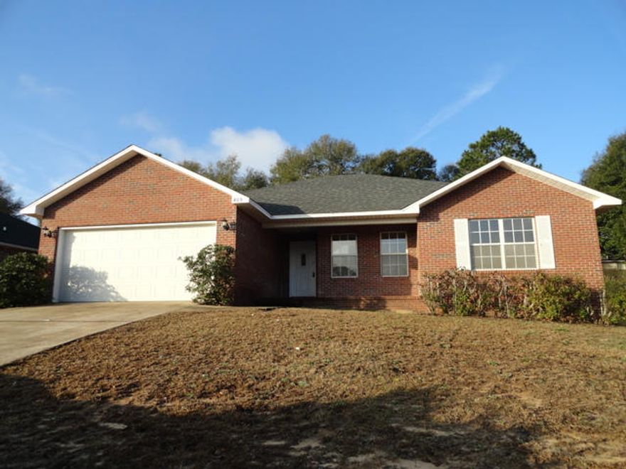 This property is an REO home. This is a Fannie Mae Homepath property. This home is located in the popular Old Bethel Estates subdivision just off Hwy 90 and Old Bethel and is right and ready for new owners. A short drive to south Crestview from this location, this all brick home has 4 bedrooms 2 baths a 2 car garage and privacy fenced back yard. Home comes with new carpet, paint, fixtures, some exterior upgrades and new appliances. The Great room has a fireplace and is large and inviting. A split bedroom design, this home is accommodating and a must see. Call today to schedule your showing!