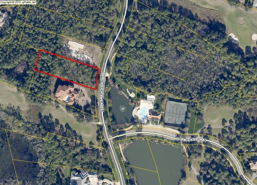 Build your dream home on one of the very last estate sized lots in the desirable, gated golf course community of Regatta Bay. This beautiful lot is nearly 3/4 of an acre, located just across the street from the lake, amenity center with pool and tennis courts. Regatta Bay homeowners enjoy 24 hour secured, gated entry, pool, tennis courts, playground, beautiful golf club house with fantastic restaurant, miles of walking and jogging paths, back gate with easy access to Legendary Marine, Mid-Bay Bridge Road and Destin Commons. Great location!