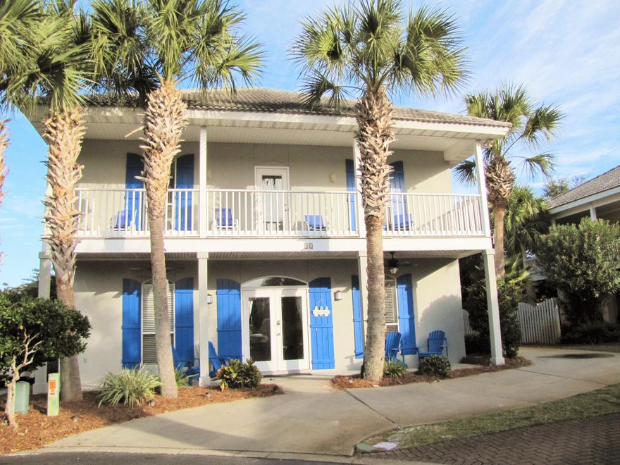 5BR/3BA in sought after Emerald Shores! Walk to the private beach cabana! Gated community with 2 pools, tennis court, basketball goal, & shuffle board! Nicely decorated & comfortable! The master bedroom is on the main floor with a King size bed! There are 4 bedrooms and 2 bathrooms upstairs. Unique bathroom design saves time for getting big groups ready! The tub/shower rooms are separated from the half baths. Big & Spacious Living Room opens to Kitchen and Dining. Everyone can be together at the same time! Enjoy the breeze on the 2nd floor balcony or the covered front porch. Great Vacation Rental or 2nd home! Sold furnished & rental ready! Close to all Destin activities including shopping, Golf, restaurants, and water sports. All dimensions approximate & should be verified if important