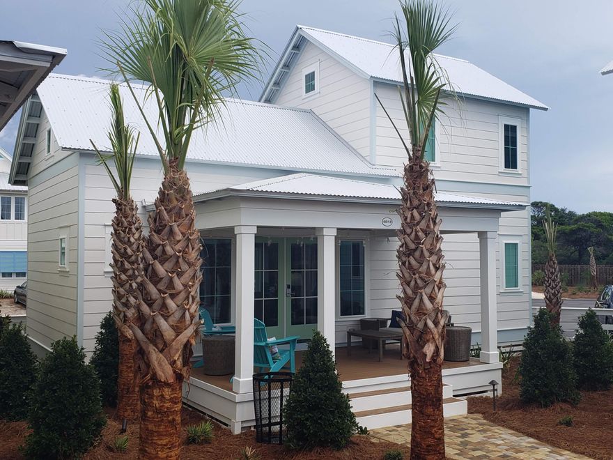 Be among the first to discover this thoughtfully curated and efficiently designed home in a charming ''surf village'' at Margaritaville Beach Cottage Resort in Panama City Beach. The Surf's Up plan lets you connect and gather on your side porch or step inside to explore 760 sf of heated/cooled space perfectly designed to fit your every need. These charming tiny homes feature a bedroom with a king bed and bath on the first floor and a sleeping loft with built-in full over full bunk beds on the 2nd level.