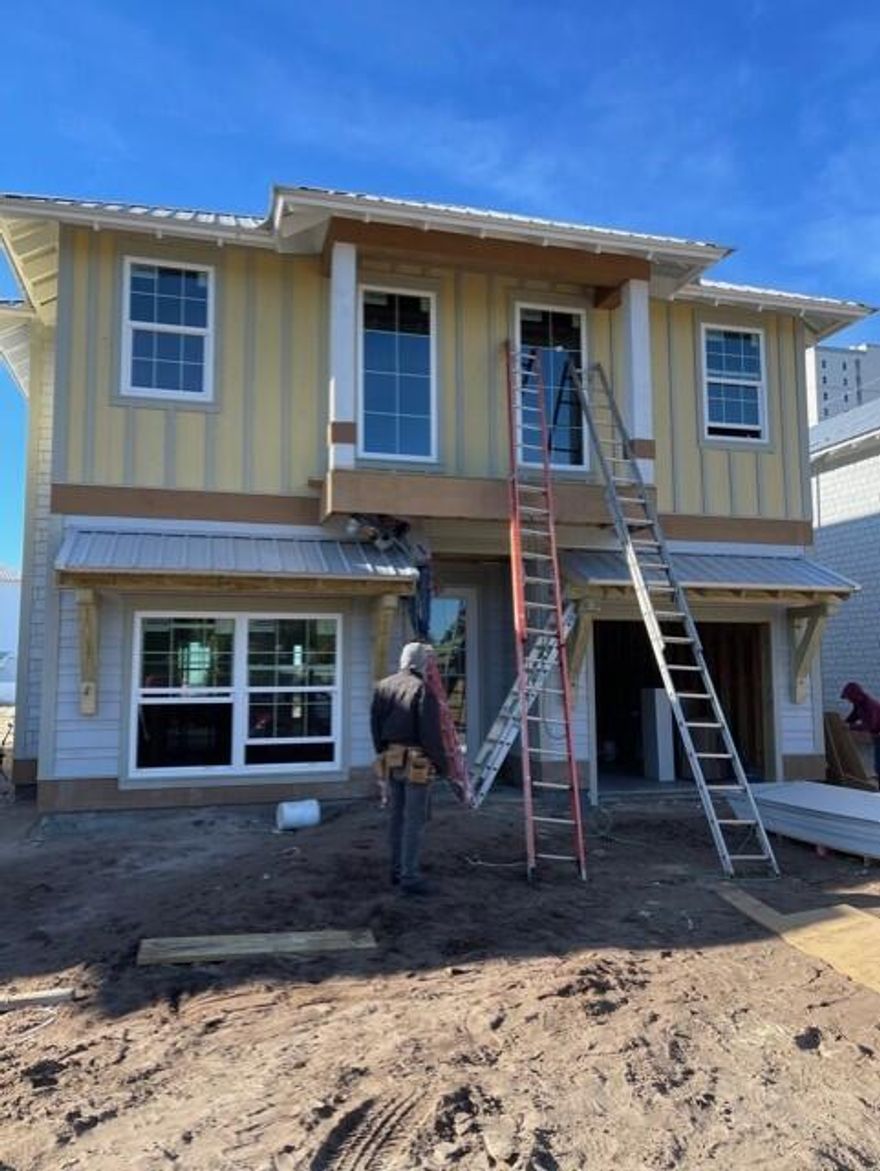 Brand New Beach House under construction with a projected completion date of 09/30/2022.  This is a proven plan that provides the maximum income from rentals.  The house includes a new Cox Pool, and the yard will be completely fenced.  This 5 bedroom, 4.5 bath 3213 Sq. ft. home will allow you to rent to large groups as the house will sleep 16.  Located just about 300 yards to the Gulf on the West End of Panama City Beach on the South Side of Panama City Pkwy and walking distance to popular Thomas Donuts and Carousel Store.