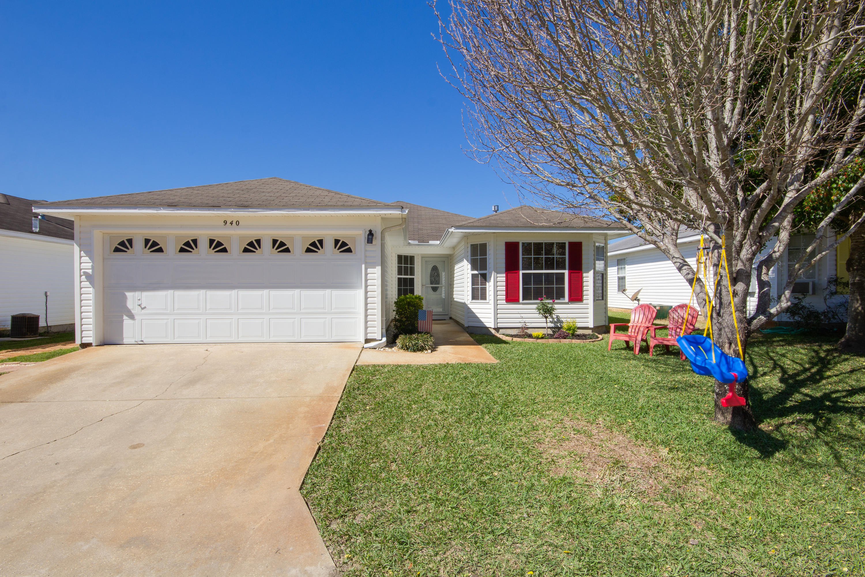 Back on the market due to a buyer financing issue, this is an adorable move-in ready home in a quiet subdivision located just minutes to Hurlburt, Eglin and the beaches. Tired of looking at fixer-uppers? This is the one for you. You won't need to do anything except move in. There is plenty of room for entertaining with a large kitchen and living area. This 3 bed 2 bath home with vaulted ceilings lives large. The back patio and privacy fenced backyard are perfect for an afternoon BBQ and outside activities. A 2-car garage and maintenance-friendly vinyl siding make this the complete package to call home! Put this one on your short list and move fast because it will not last long!