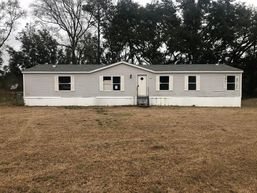REO - INVESTORS! This 1700 plus square foot manufactured home sits on 3.3 acres. With 3 bedrooms, 2 bathrooms and a split floor plan it is the perfect investment.
