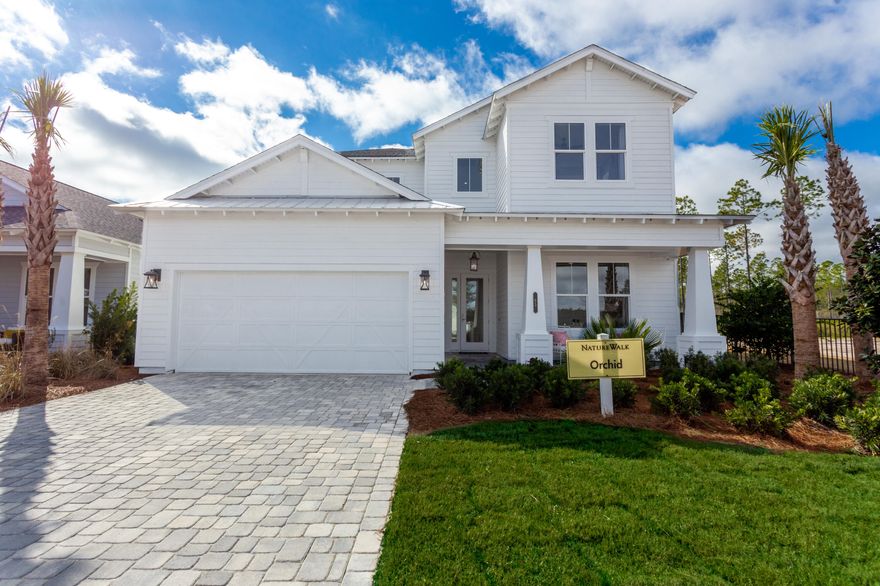 2-story home with 4 Bedrooms, 3 and 1 Half Full Bath.  This is an open concept plan with 2-Car Garage with additional Golf Cart Storage. The second floor is standard with Loft and 2 additional Bedrooms. Backyard is complete with a pool and summer kitchen.
