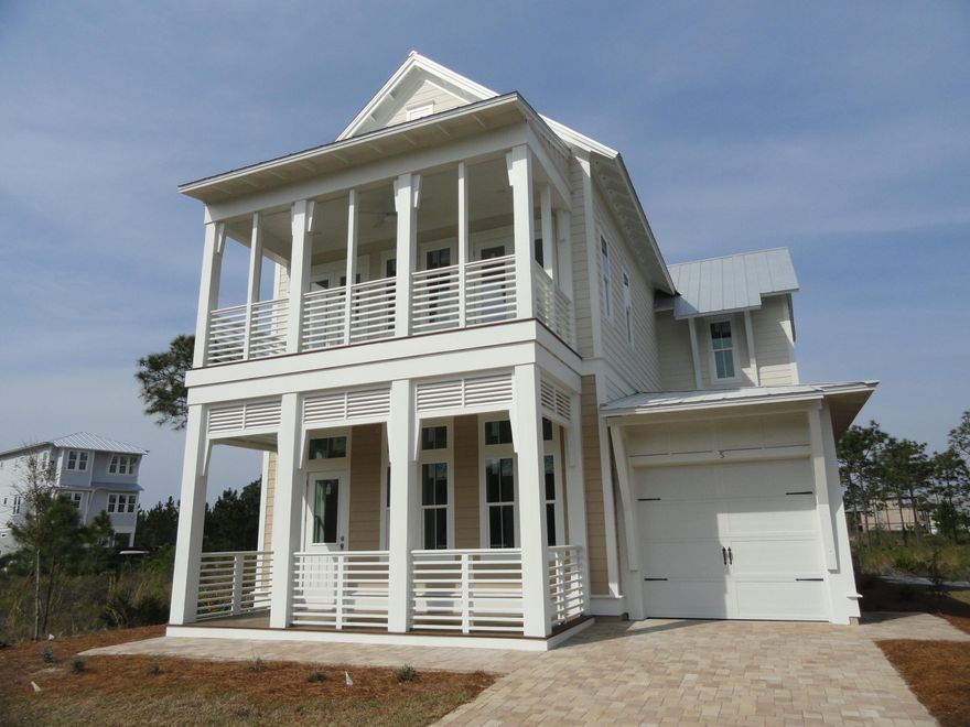 Brand New Home 1/2 mile from the Beaches of 30A! The Sienna Plan, 2884 square feet featuring TWO Master Bedrooms; 1 on the main floor and 1 on the second floor with 2 other additional bedrooms and 4.5 Baths. Please see photos and documents attached to this listing for additional information.