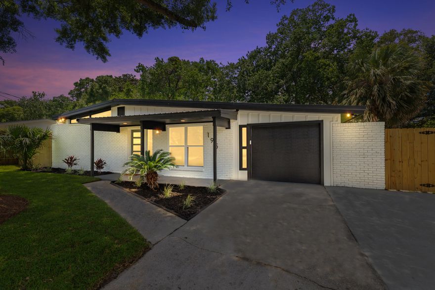 Centrally located in East Mary Esther and convenient to all the shopping and restaurants of Fort Walton. Can you say gorgeous?! This home will drop your jaw at every turn! Absolutely ALL NEW EVERYTHING! Check out the list of upgrades making this home feel like brand new construction. Mid century modern meets luxury in this stunning home featuring 4 bedrooms and 2.5 baths providing ample room to thrive. The master bedroom is huge and filled with natural light, a legit walk-in closet with the coolest light fixture and a bathroom that showcases the finest tiles and finishes! Let's talk about the kitchen-the true heart and wow of the home! The herringbone deep green tile coupled with striking black cabinets, floating shelves, and black stainless steel appliances is a kitchen out of a magazine You'll enjoy an ample size pantry to keep food and appliances tucked away. Unique lighting, neutral wall colors, blonde LVP flooring, the most beautiful tiles, and split floor plan are some of the finest details in this home. The laundry/mud room is not only spacious but absolutely beautiful making laundry feel fancy and like less of a chore. Send the kiddos and dogs outside to a clean, fenced in backyard with a lush lawn and no mud! This home welcomes you to kick back, relish the beauty and enjoy your everyday.