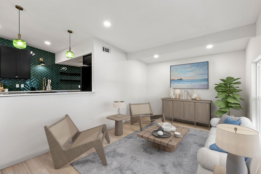 Centrally located in East Mary Esther and convenient to all the shopping and restaurants of Fort Walton. Can you say gorgeous?! This home will drop your jaw at every turn! Absolutely ALL NEW EVERYTHING! Check out the list of upgrades making this home feel like brand new construction. Mid century modern meets luxury in this stunning home featuring 4 bedrooms and 2.5 baths providing ample room to thrive. The master bedroom is huge and filled with natural light, a legit walk-in closet with the coolest light fixture and a bathroom that showcases the finest tiles and finishes! Let's talk about the kitchen-the true heart and wow of the home! The herringbone deep green tile coupled with striking black cabinets, floating shelves, and black stainless steel appliances is a kitchen out of a magazine You'll enjoy an ample size pantry to keep food and appliances tucked away. Unique lighting, neutral wall colors, blonde LVP flooring, the most beautiful tiles, and split floor plan are some of the finest details in this home. The laundry/mud room is not only spacious but absolutely beautiful making laundry feel fancy and like less of a chore. Send the kiddos and dogs outside to a clean, fenced in backyard with a lush lawn and no mud! This home welcomes you to kick back, relish the beauty and enjoy your everyday.