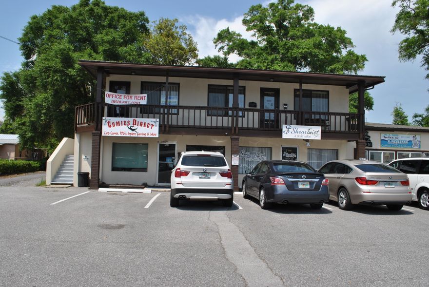 VERY NICE OFFICE SPACE IN THE HEART OF NICEVILLE. LOCATED RIGHT ON JOHN SIMS PARKWAY NEXT TO SEARS. 600 SQFT OFFICE SPACE CONSISTS OF THE RECEPTION AREA, TWO OFFICES, ONE BATHROOM, AND A SMALL KITCHEN AREA. THE OFFICE IS ON THE SECOND FLOOR AND THERE IS NO ELEVATOR IN THE BUILDING.
