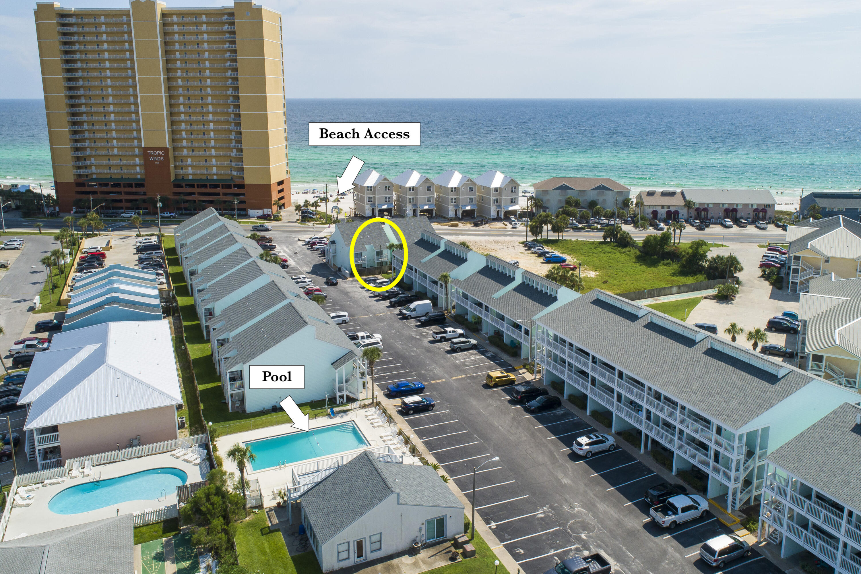 Southwind L7 has prime location and just steps from the sand with a fantastic view of the beautiful beach from your condo. This is a 2 bed 2 bath second story Condo with no one above you. This condo was fully renovated and complete in June 2021. The condo remodel has high end finishes including granite in the kitchen and baths, new cabinets, all new stainless-steel appliances, recessed lighting, new AC, and LVP flooring throughout the condo. New windows and doors installed, Turnkey vacation rental with excellent gross rental income. Fully furnished with new furniture and coastal decor with the capability of sleeping up to 9 people. Queen bed in master, 2 full size bed and a twin upstairs, Full size bed in pullout couch, New Smart TVs