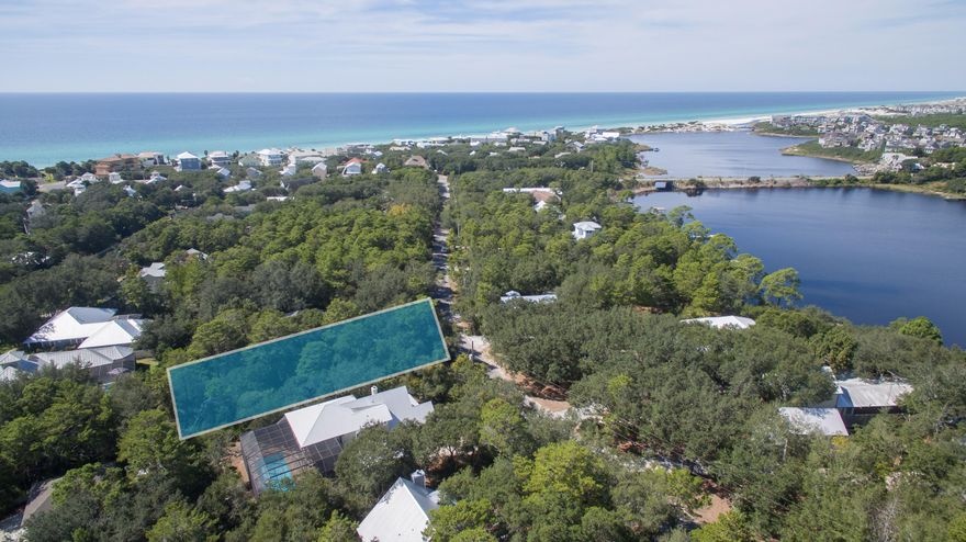 Great lot located on prestigious east end 30A - a quiet refuge with mature oaks, only one quarter mile to the Gulf and across the street from Camp Creek Lake, one of South Walton's renowned coastal dune lakes. There is no HOA, build-out time or rental restrictions. Camp Creek Road has low traffic but close to the beach, the best dining, unique boutique shopping, art galleries, art festivals, outdoor concerts, bike paths and some of the most challenging golf courses the gulf coast has to offer. Easy access to Hwy 98, allowing you to explore the nearby cities of Destin or Panama City Beach, as well as, the Northwest Florida Beaches International Airport.