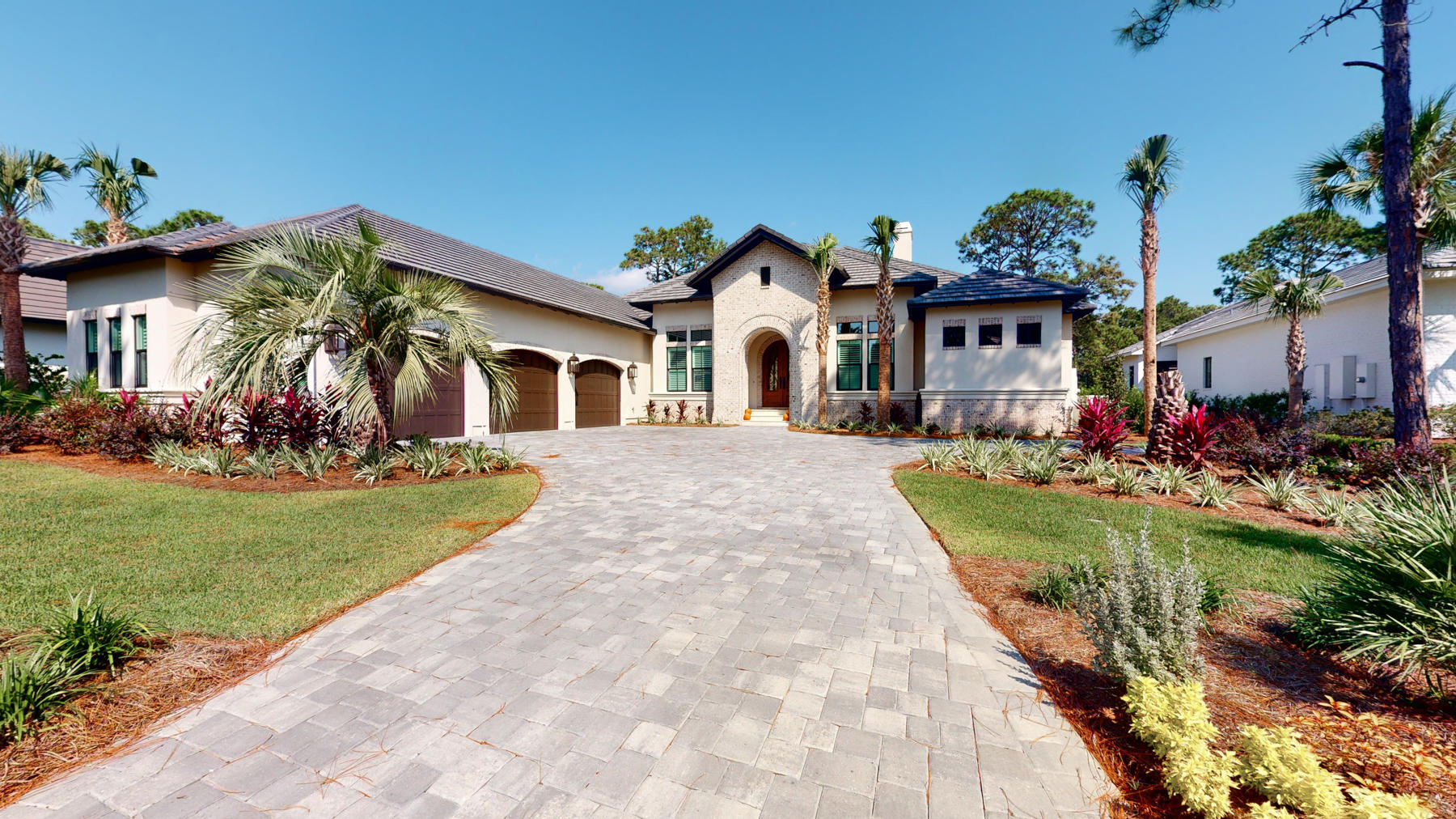 Looking for a new custom-built dream home?This refined residence, completed by Steve Shires in Aug. 2020, features timeless architecture and designer finishes. From the pre-finished oak floors throughout to the coffered ceiling in the living area with rustic cypress beams, this home offers sophisticated interiors appointed with driftwood gray, crisp white, and cream. An expansive porch with heated pool and spa also offers an outdoor kitchen with gas grill, ice maker, two refrigerator drawers, and large single burner. A cozy fireplace with big screen TV presents another huge space for entertaining while overlooking the Raven Golf Course. This Smart Home is completely equipped with state of the art sound system and security system. See more features under Documents tab.