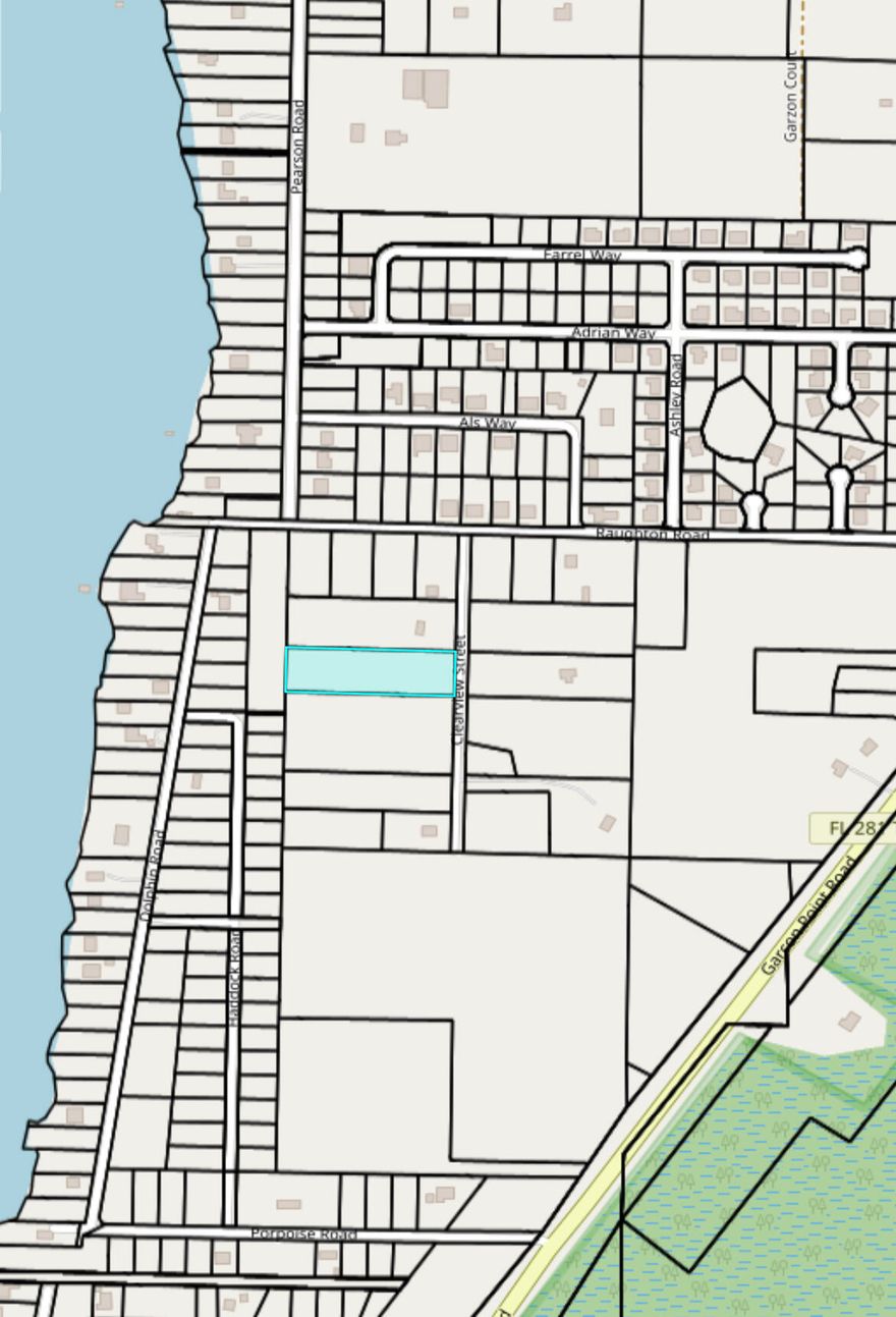 Wooded lot one block from the bay. Quiet location & centrally located. Utilities available roadside. Buyer to verify all pertinent information.