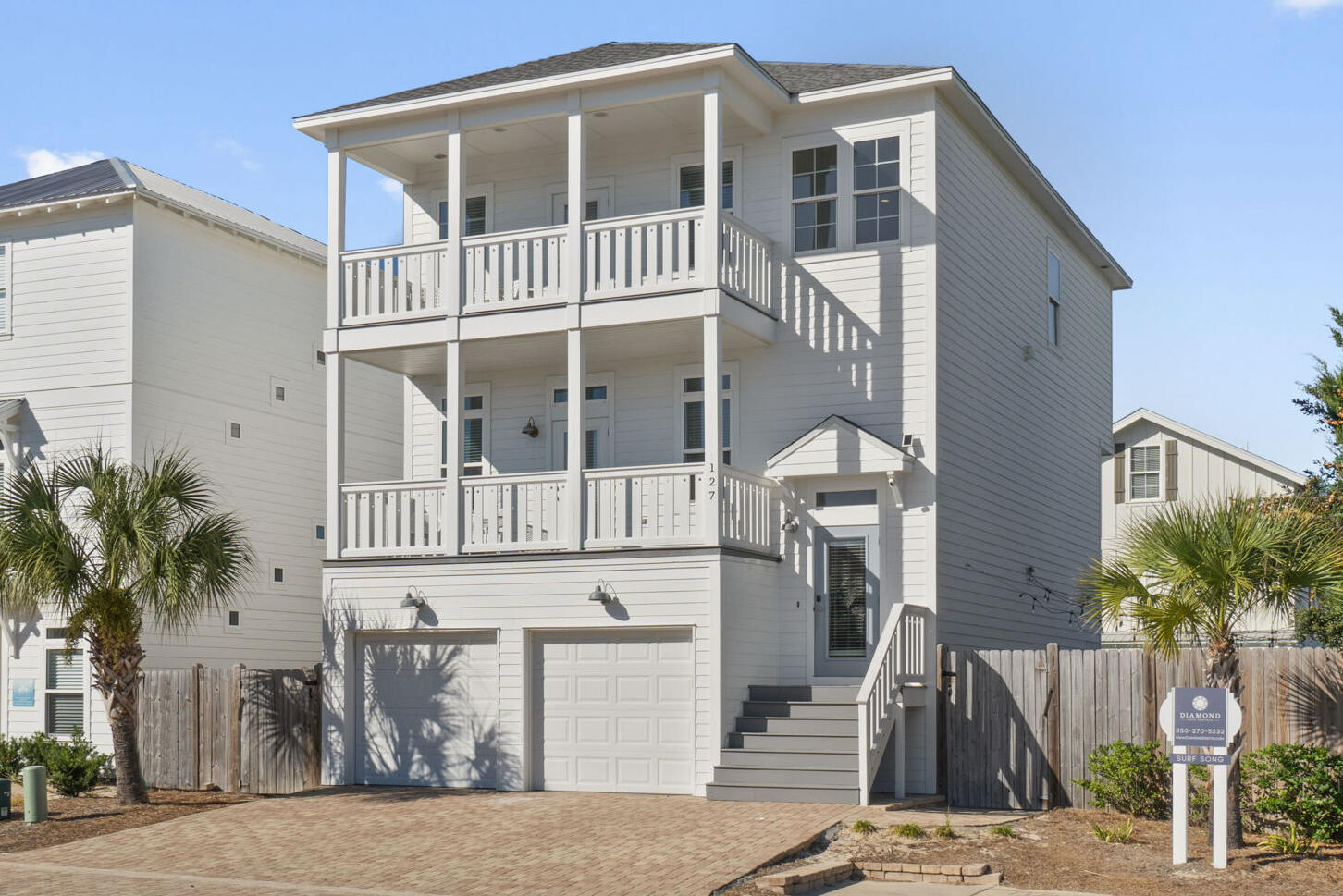 Priced to sell! Welcome to ''Surf Song'', featuring 6 bedrooms and 4 bathrooms, it's situated less than 2 blocks from Miramar Beach Public Beach access and Pompano Joe's, with central proximity to outlet shopping and dining and no monthly HOA fees.Every detail of this home has been carefully considered to create a vacationer's paradise. Inside, you'll find gorgeous oak hardwood stairways and durable lvp flooring, sleek quartz countertops, and a separate ice-maker in the well-appointed kitchen. In each of the bedrooms, rest easy on king-size beds, and enjoy Smart TVs throughout the entire home, and a dedicated bunk room for the kids.This is a newer construction luxury turn-key vacation rental with an excellent cash flow, making it the ideal purpose built investment property. The large lot offers a host of outdoor amenities, including a bar/tv area, private heated pool, fire table with deep seating, loungers, and a daybed - ensuring your guests have all the comfort and entertainment they need.
Meticulously maintained and sold fully furnished, this vacation rental also includes a 6-person golf cart. When it comes to comparable rental homes in the area, there's simply no competition. Surf Song sets the bar with its exceptional rental history and potential, making it a standout choice for savvy investors and vacationers alike. Seller is offering a 1pt rate buydown with agreeable offer.