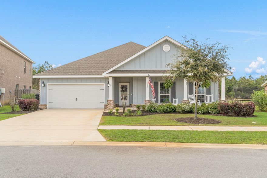 The seller is NOW OFFERING $10,000 IN SELLER CREDIT that can be applied towards buyers closing cost or rate buy down. Welcome to this stunning home located in the highly sought-after community of Hammock Bay. Built in 2019, this home boasts an impressive list of features and amenities that are sure to make you fall in love.As you step inside, you'll immediately notice the beautiful brushed nickel plumbing fixtures and crown molding that add a touch of elegance to the entry, family room, and master bedroom. The luxury vinyl plank flooring throughout the common areas gives the home a modern and stylish look, while the cozy carpets in the bedrooms create a warm and inviting atmosphere...