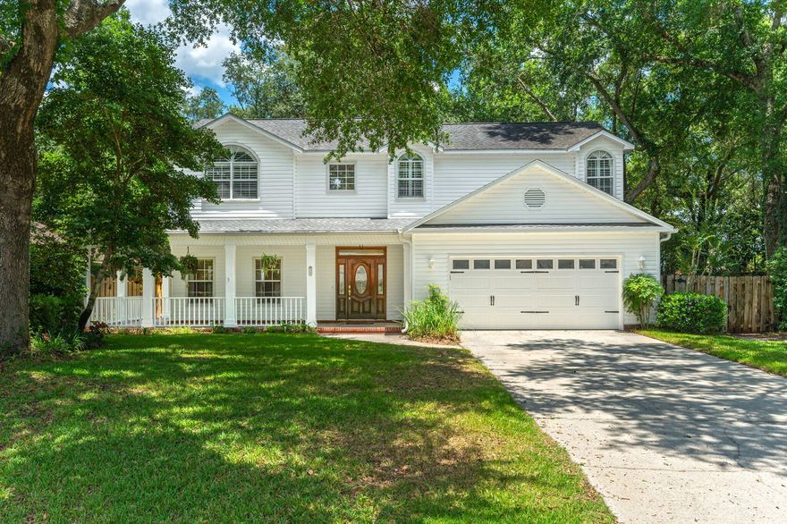 Welcome to this charming Southern-style home nestled in the heart of Bluewater Bay, where timeless curb appeal meets modern comfort. With a classic wraparound covered front porch and a spacious fully fenced backyard, this traditional beauty is the perfect place to call home.Step inside to find two inviting living spaces and two dining areas--ideal for everyday living and entertaining alike. The heart of the home is the beautiful kitchen featuring granite countertops, stainless steel appliances, and ample cabinetry. The cozy family room boasts a corner gas fireplace for year-round warmth and ambiance.Upstairs, you'll find four generously sized bedrooms and two full bathrooms, all accessible via a beautiful staircase and open two-story foyer with vaulted ceilings that fill the space with natural light. A large laundry room and oversized two-car garage provide extra convenience and storage.

Enjoy Florida living with a screened-in back porch overlooking a spacious backyardplenty of room for play, pets, or even a future pool. Located in a wonderful, well-established neighborhood with no HOA and zoned for top-rated Niceville schools, this home offers both comfort and convenience in one of the area's most sought-after communities. Schedule your showing todayhomes like this don't last long in Bluewater Bay!
