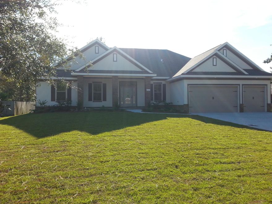 Welcome to our newest home design, the ''COCONUT COVE'', located in Hidden Creek with underground utilities. Upon entering from covered front porch and 8' glass front door, you'll be greeted with popular hardwood tile and crown molding in main living areas, an office with 8' glass french doors, and formal dining room with chair rail. Off the spacious family room, and separated by triple glass doors, is a Morning Room, which is bathed in natural light. This room is perfect for a 2nd entertaining space, sun room, game room, second office/computer area, or home school classroom. This room overlooks the rear yard and has entrance to the covered lanai. The kitchen overlooks the family room and has a bar top for stools. Cream colored cabinets, double ovens, beautiful granite tops, (more).......