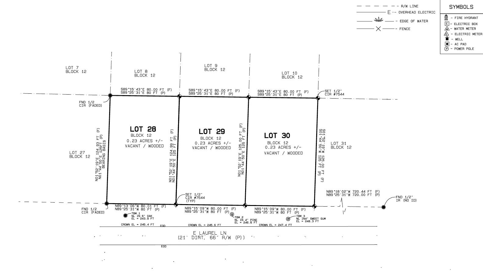 OAKWOOD HILLS UNIT 1 - Land