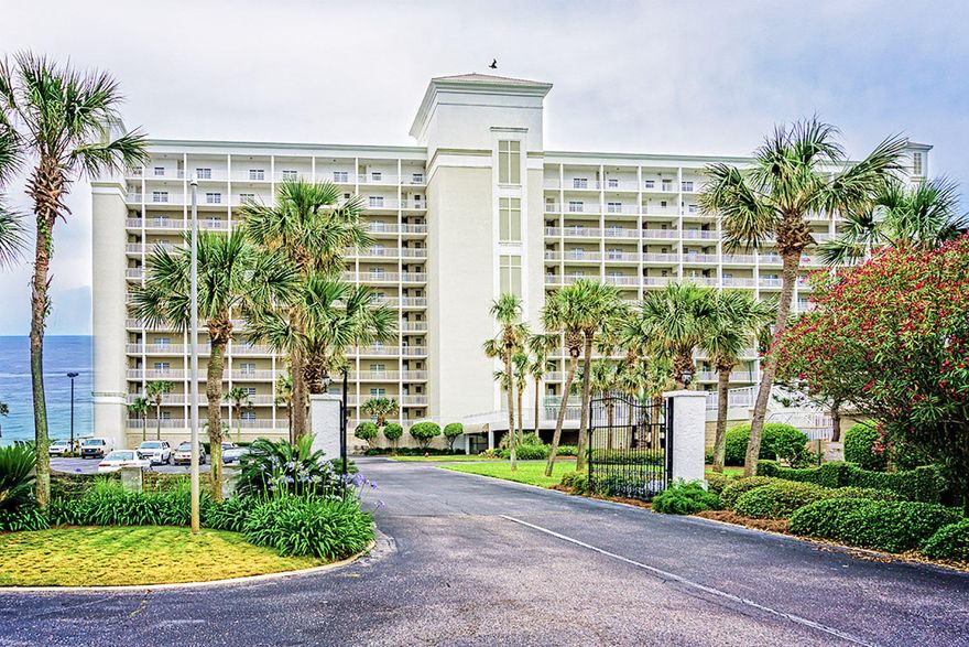 Spacious, Exquisite 10th floor, with most spectacular views of the Gulf on the east end with Wrap around private balcony. This spacious condo has both the living room and master bedroom facing the Gulf. The kitchen has been upgraded with gorgeous blue lapis countertops and exquisite cabinets at a cost of 60K. Once entering the floor is a gorgeous tile and the layout of this condo is designed for comfortable living. The master bedroom is roomy and includes a walk in closet while the master bath has a large 2 person Jacuzzi.