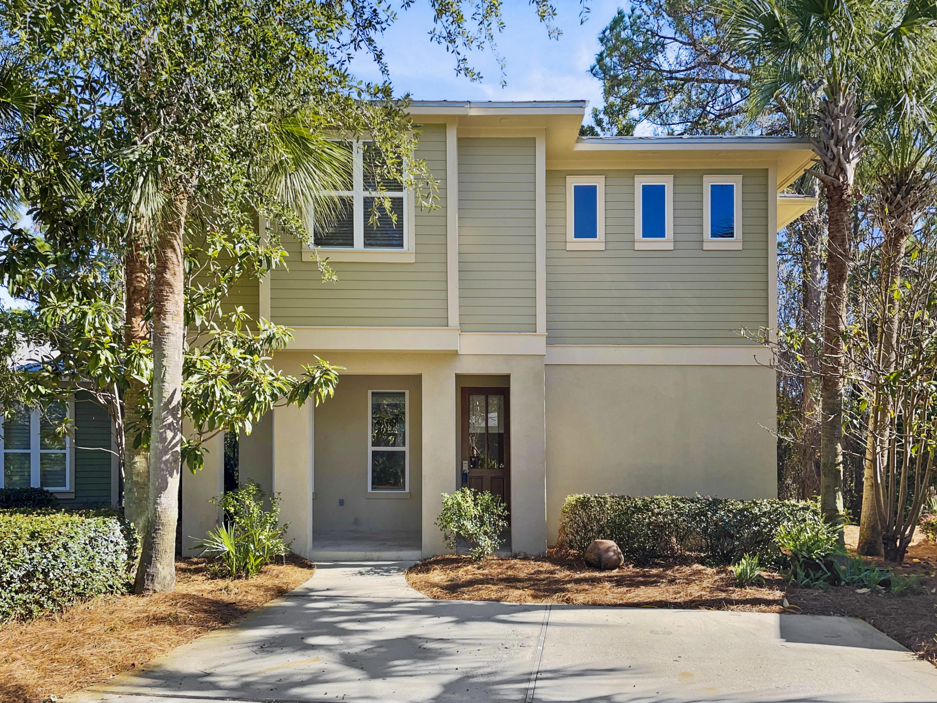 Two-story Beach Cottage Located in the Crystal Lake Community inside the Sandestin Golf & Beach Resort. This home features a large spacious and open living area, kitchen with breakfast bar, guest bath and laundry room on the first floor. Spacious Master suite with ensuite bath and TWO large walk in closets. Two additional guest rooms with shared bath between. Newly replaced HVAC systems, Beautiful luxury vinyl plank flooring installed 11/20 throughout all the bedrooms, hallway, and closets upstairs. The home includes fold in easy clean windows, and entire exterior was just recently painted. All exterior landscaping, pest control, cable and trash covered by the Associations. Enjoy the short walk to the private Crystal Lake Pool, and enjoy all the amenities of the Resort Lifestyle.