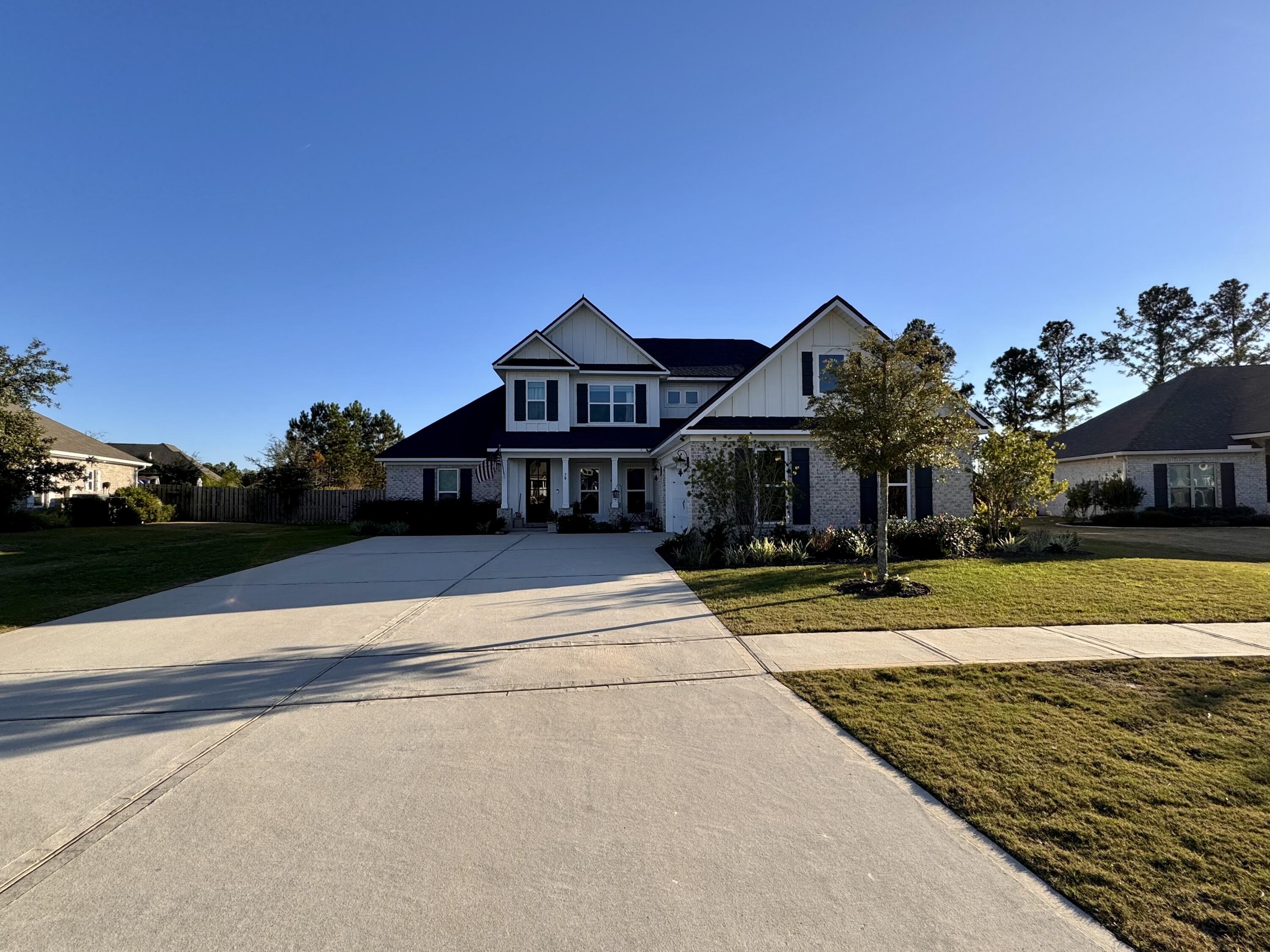 A beautiful neighborhood in Hammock Bay Community.  Be a part of a community that includes, recreational activities, food trucks, Brewery and much more.  One of the largest lots in the neighborhood. The house was built with many upgrades including over $40,000 in builder upgrades and an additional $30,000 spent after it was built.  9 car driveway, 2 car garage, beautiful fenced in back yard with paver patio with a fireplace.  Walk in closets, Gourmet kitchen and plenty of room. All information deemed important should be verified. Listing agent has equitable interest in property.