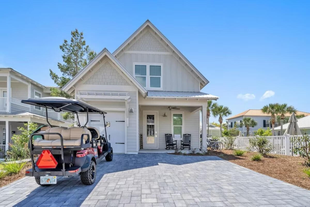 Introducing your dream coastal retreat in Blue Mountain Beach! Nestled in one of the most coveted locations on 30A, this new coastal cottage is a true gem, offering the perfect blend of luxury and leisure.As you step inside, you'll immediately appreciate the open concept design that seamlessly integrates the kitchen, dining room, and family room, making it the ideal space for family gatherings and entertaining. The double kitchen cabinets are not only functional but also add a touch of elegance to the space.This home features two primary bedrooms, one on the main floor and another upstairs, each with its own private en-suite bathroom, ensuring the utmost in comfort and privacy.