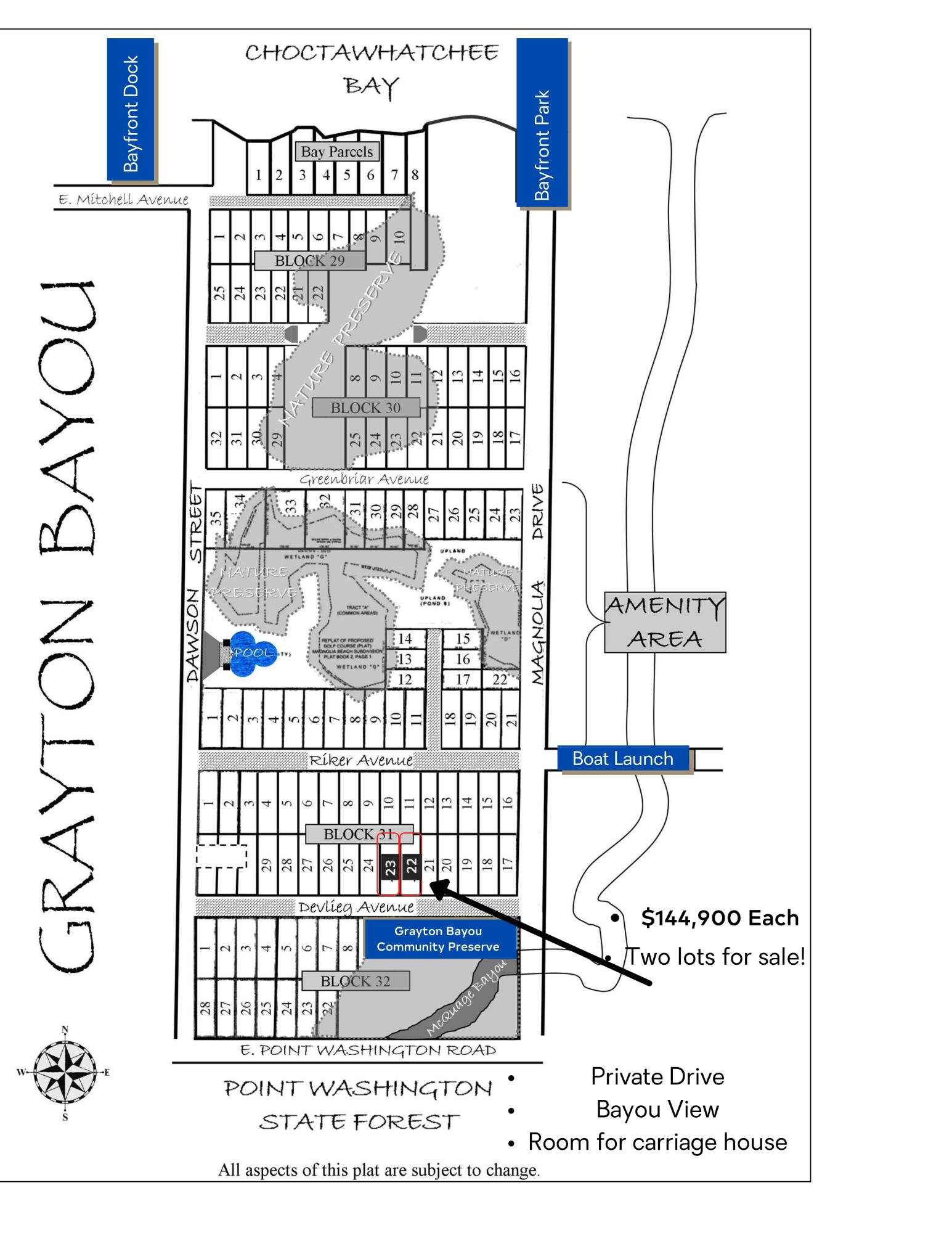 Grayton Bayou s/d - Land