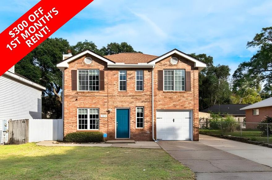 This home awaits your arrival!! Tile floors on the first level and carpet in bedrooms and stairs. This home is as cute as can be and has plenty of parking (approximately 6-7 cars plus a one car garage). Relax under your covered back patio with a smaller back yard which is easy to maintain. With an approved pet application, owner will allow a pet fully grown( up to 25lbs or less) with a $350 non-refundable pet fee . All Coastal Realty Services residents are enrolled in the Resident Benefits Package (RBP) which includes renters insurance, HVAC air filter delivery (for applicable properties) and our best-in-class resident rewards program, and much more! More details upon application.