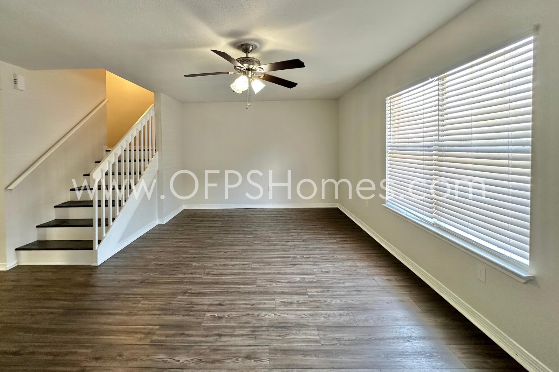 AVAILABLE NOW! Step into this beautifully updated home, fully renovated in 2022 for modern comfort and style. Enjoy granite countertops, stainless steel appliances, and LVP flooring throughout. The open kitchen includes a tucked-away washer/dryer hookup and flows into a spacious living area. Upstairs, you'll find two large bedrooms with en suite baths and generous closets. A half-bath downstairs adds extra convenience. Relax on the private back patio overlooking the fenced yard. With newer HVAC (2022) and water heater (2021), this home offers low-maintenance living in a well-cared-for space. Parking spots included. NO smoking. 600 minimum FICO credit score required in addition to meeting rental criteria. Pets allowed upon approval with a non-refundable pet fee. All applicants are required to complete an application on https://onefamilypropertyservices.petscreening.com/
regardless of if they own a pet or not. Applicants with an ESA are also required to complete the application.

** Fees Required once an application is approved include, but may not be limited to: Security Deposit, Non-Refundable Fees (cleaning and rekey), $20 Certified Mail Fee, and Pet Fees (when applicable).