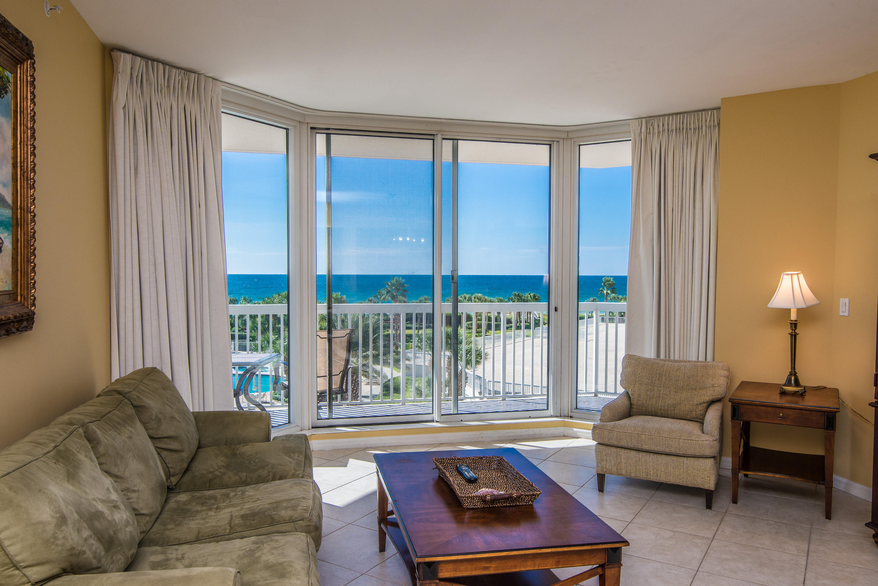Welcome to St. Croix at Silver Shells and enjoy this stunning gulf front condominium from the 4th level overlooking the lagoon pool and Gulf of Mexico. At this level, you also get to view of the dunes at Henderson State Park and the sunsets over downtown Destin. This is the perfect Florida condo with tiled living-dining areas with beautiful furnishings and great accessories. Each bedroom boasts stunning views of the gulf, silver shell's lagoon pool and tropical landscaping. This condo is like brand new with new kitchen and bathrooms including new luxury cabinets, gorgeous granite, new tiled showers and glass doors. The A/C is brand new in June 2013. Like I said, this unit is like new. Good rental income with over $43,000 in rental income for 2014 and still offers owners time to use.
