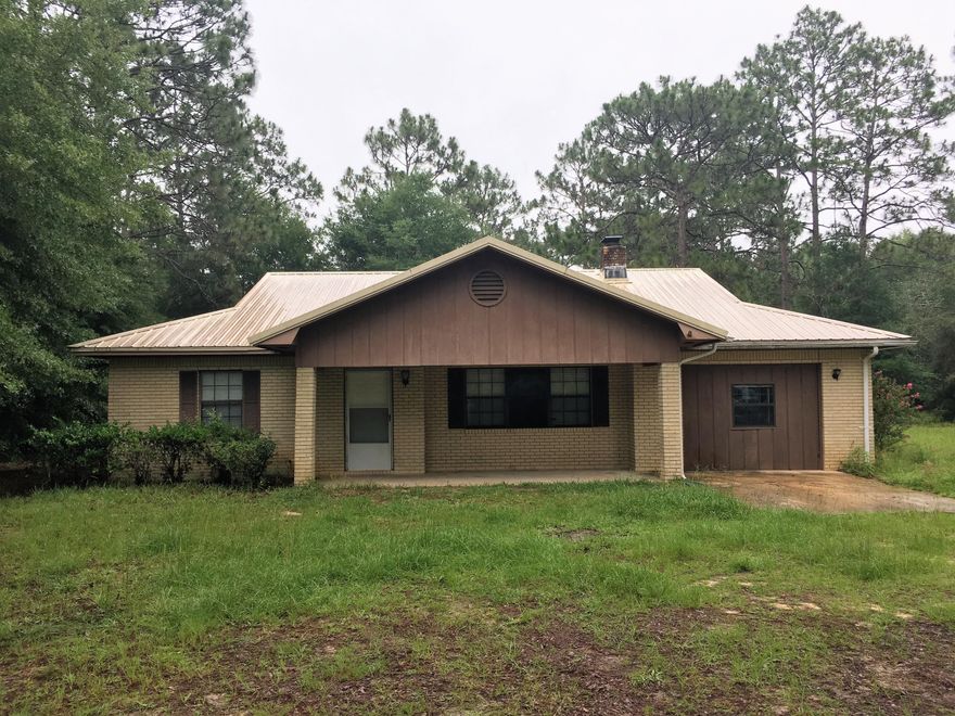All brick home located on almost 3 acres!! Fantastic opportunity for first-time homebuyers, or a family looking to enjoy a country lifestyle. This home has a wonderful layout. Large living room, Master Bedroom has an attached full bathroom. Storage building in the yard, big enough for lawn equipment, etc. Home is being sold ''as is''.